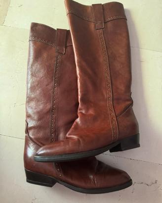 Stivali  cavallerizza vintage Aler  in vera pelle