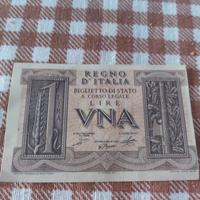 banconota originale UNAlira1934  la vend