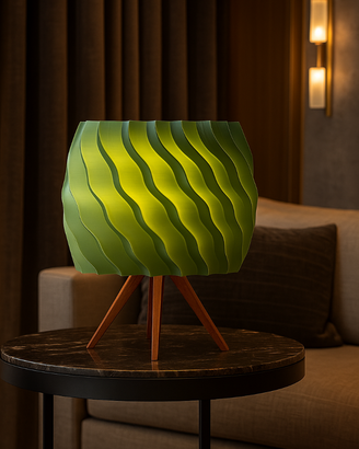 Lampada “Flow V” in 3D - Design Ecosostenibile