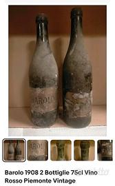 Bottiglia vino Barolo da 1900 + altre antiche