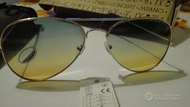 Occhiali Sole Lente Sfumata 400 Aviator e RayBan