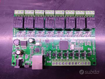 🌐 Scheda Relè Ethernet TCP/IP 8 Canali 10A 🌐