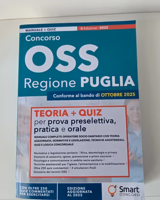 Manuale + Quiz Concorso O.S.S.