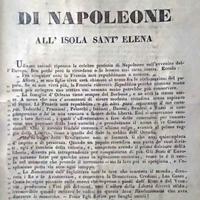 Antica stampa "Profezia di Napoleone"