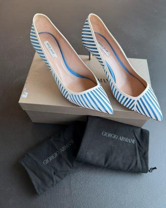 Tacco Giorgio Armani 39,5 bianco e blu