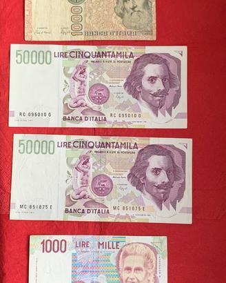 Banconote della lira