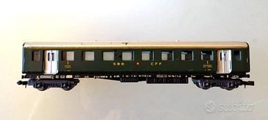 Lima Carrozza Passeggeri SBB CFF  scala N vintage