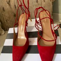 Nuove Scarpe Rosse Scamosciate Acqua Azzurra