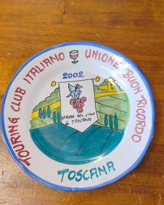 Piatto Buon Ricordo Touring Club Italiano 