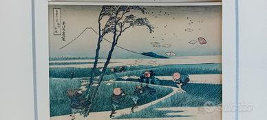 6 stampe antiche di Hokusai 