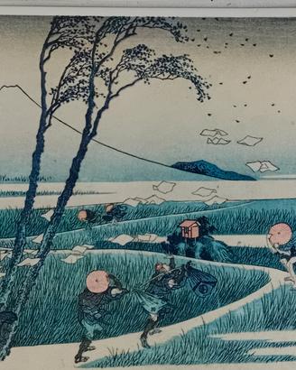 6 stampe antiche di Hokusai 