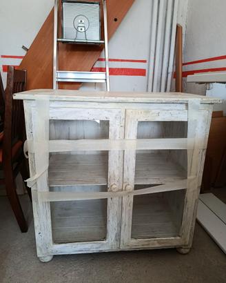Mobiletto,scrivania e specchiera bagno