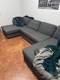 divano panoramico trasformabile 7 posti grigio TIM