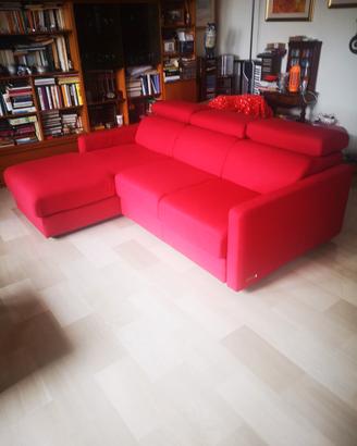 divano nuovo tre posti, penisola e estraibile lett