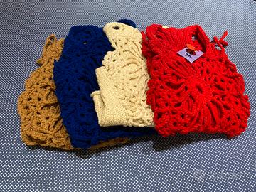 N. 4 Gilet da donna fatti a mano (nuovi)