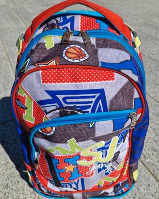SJ Gang Trolley Scuola, Blu, 2 in uno
