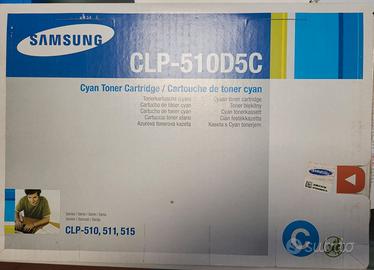 cartuccia toner laser ciano Samung CLP-510D5C orig