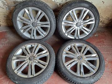 4 cerchi in lega 17 originali Volkswagen golf 7