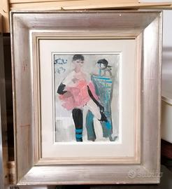 Bruno Paoli - Ballerini - Olio su cartone telato