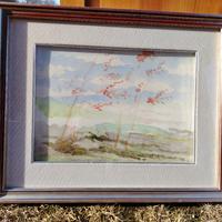 quadro con cornice e vetro 