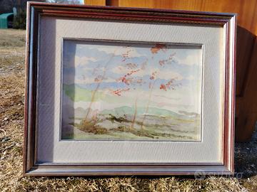 quadro con cornice e vetro 