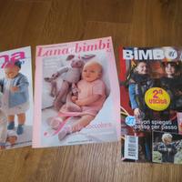 3 riviste  per lavori di maglia per bambini