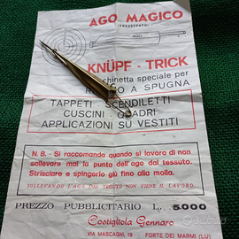 AGO MAGICO, per ricamo a punto spugna
