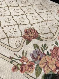 Tappeto floreale stile Gobelin antiscivolo