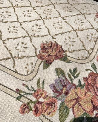 Tappeto floreale stile Gobelin antiscivolo