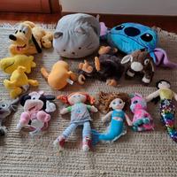 Set di peluche bambina varie dimensioni