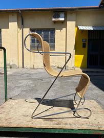 Set 6 sedie Driade Zigo di Ron Arad in rattan