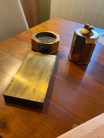 Set fumatori vintage in ottone