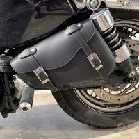 Borsa a forcellone in pelle Harley Sportster Sinis