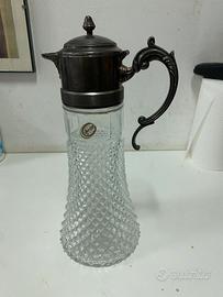 Broca argento cristallo vintage