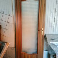Porta interna in legno con vetrata misura 210x80