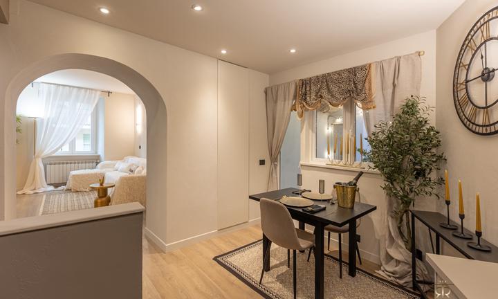 Raffinato centrale trilocale in centro ristruttura