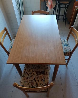 Tavolo da cucina con 4 sedie 
