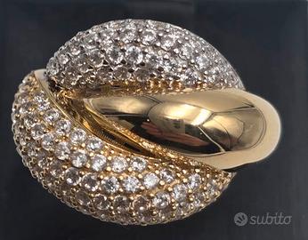 FASCIONE INTRECCIATO ORO BRILLANTI