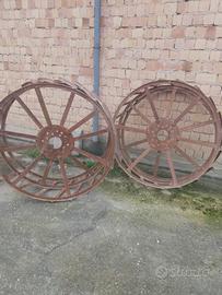 Ruote a gabbia in ferro