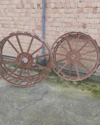 Ruote a gabbia in ferro