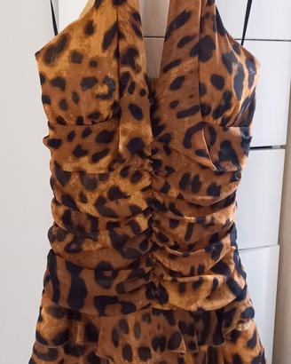 Mini abito animalier