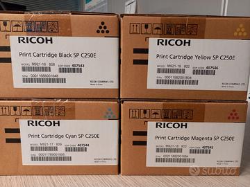 4 Toner Ricoh SP C205E originali