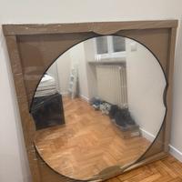 Specchio rotondo LINDBYN IKEA nero 110 cm