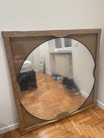 Specchio rotondo LINDBYN IKEA nero 110 cm