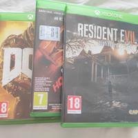3 giochi xbox  Biohazard Doom e Nfs HP
