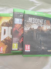 3 giochi xbox  Biohazard Doom e Nfs HP