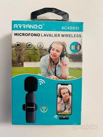 Microfono Lavalier Wirless a distanza per iphone