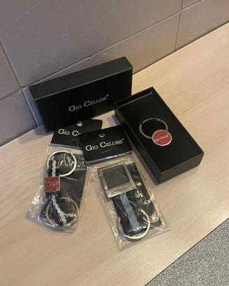 Set di tre portachiavi del brand Gio Cellini