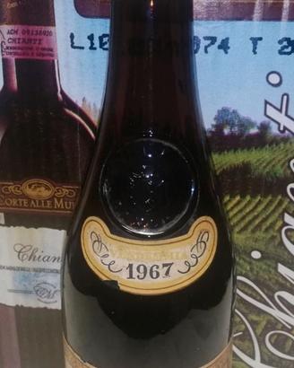 Bottiglia vino barolo 1967