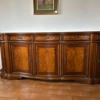 Madia/Credenza Buffet Classica in Noce e Radica